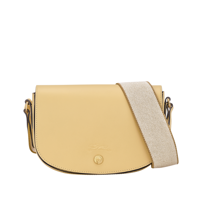 Rose crossbody bag, front view on white background