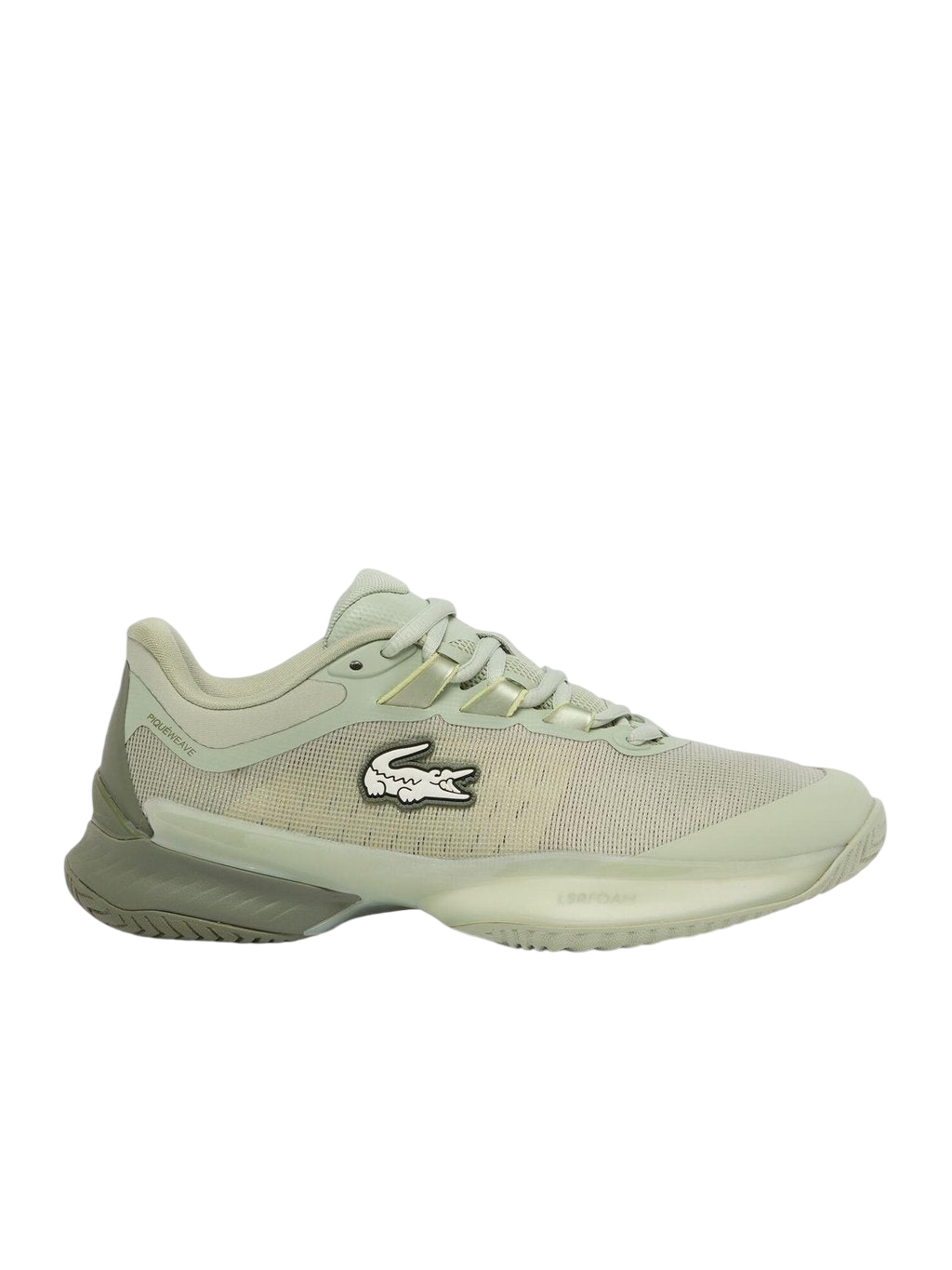 Lacoste AG-URA Golf Shoe in khaki on a white background