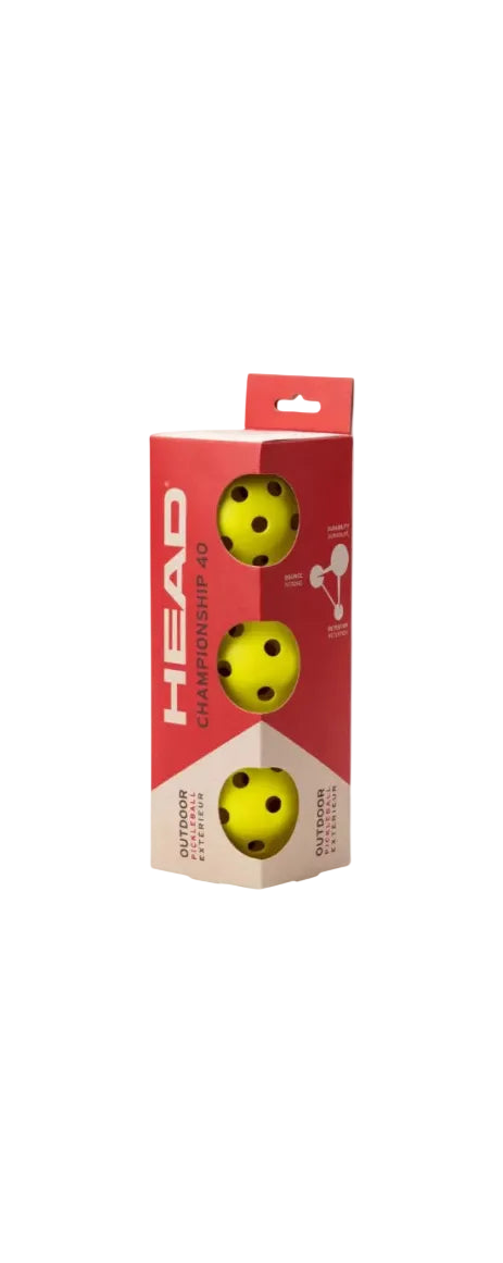 Box of HEAD pickleball balls on a white background