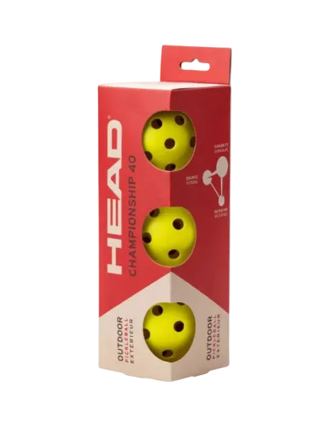 Box of HEAD pickleball balls on a white background