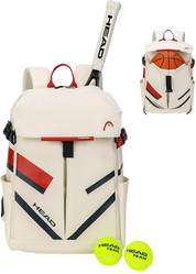 Tennis + Pickleball + Padel Backpack by HEAD, front view on white background