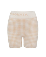Houndstooth Wool Mini Short