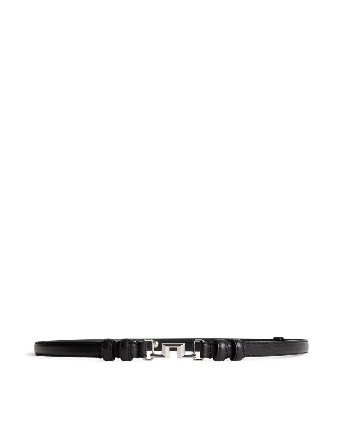 J.Lindeberg Blanka Belt in black on a white background