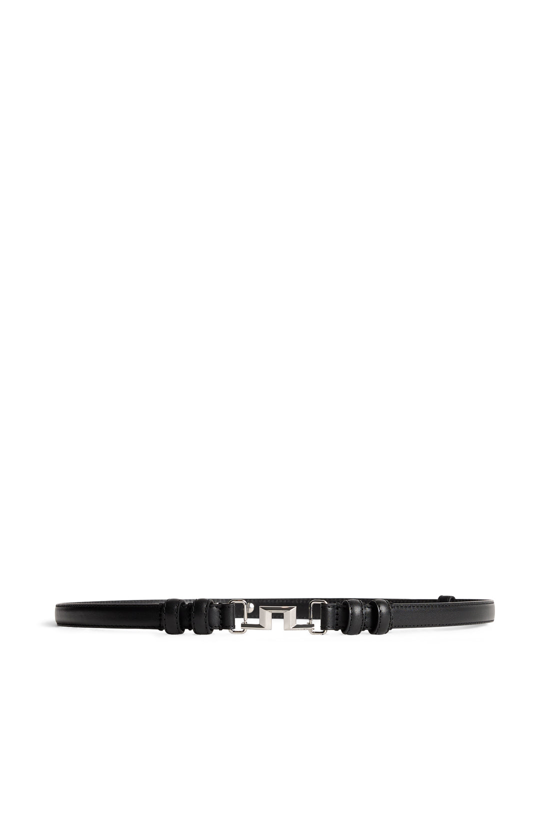 J.Lindeberg Blanka Belt in black on a white background