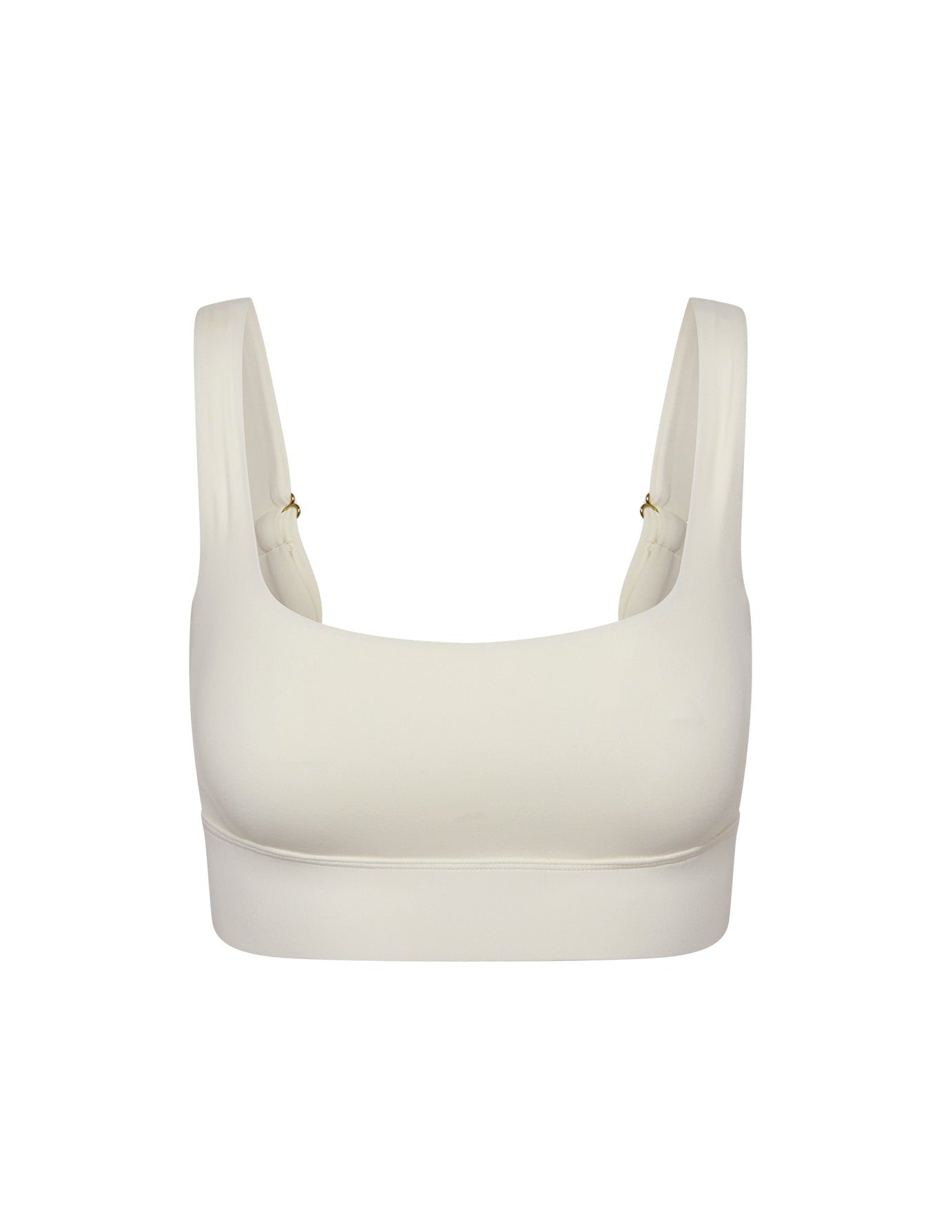 White crop top on a white background