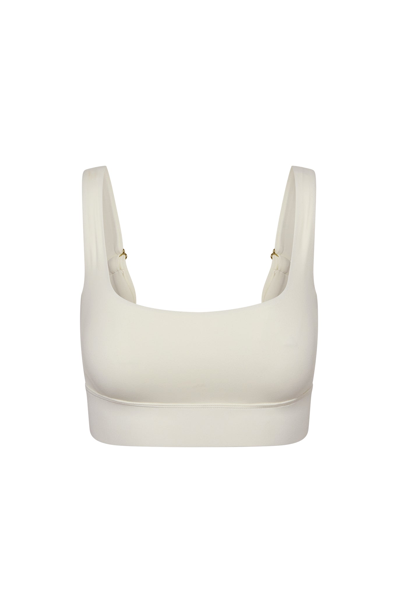 White crop top on a white background