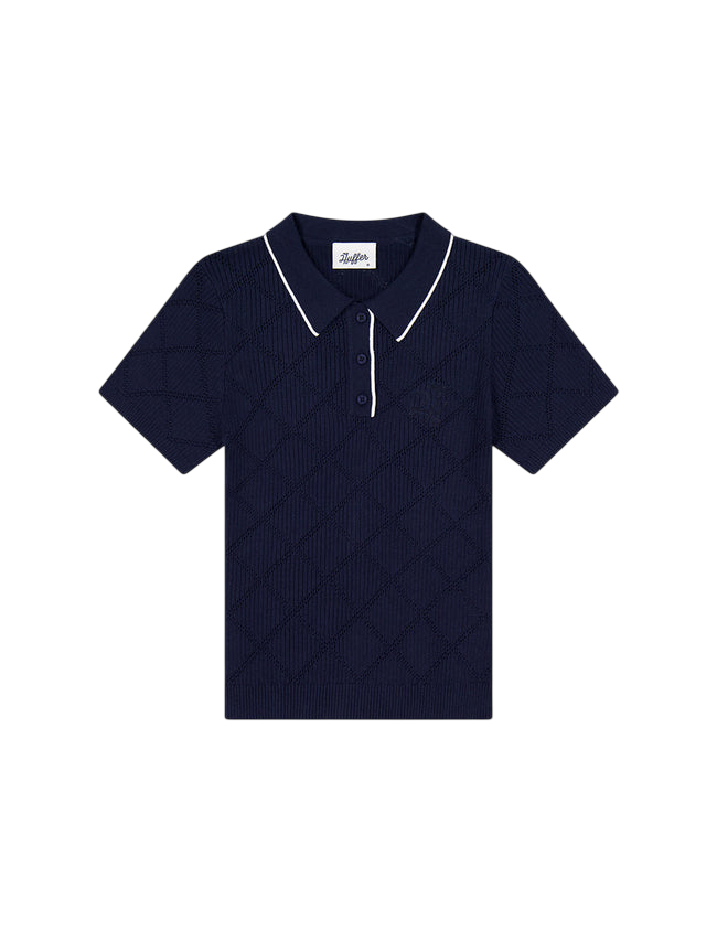 Diamond Knit Polo | Love Birdie