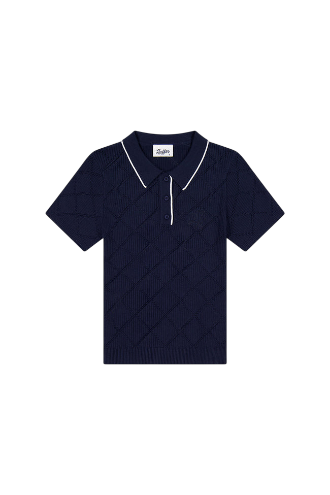 Diamond Knit Polo | Love Birdie
