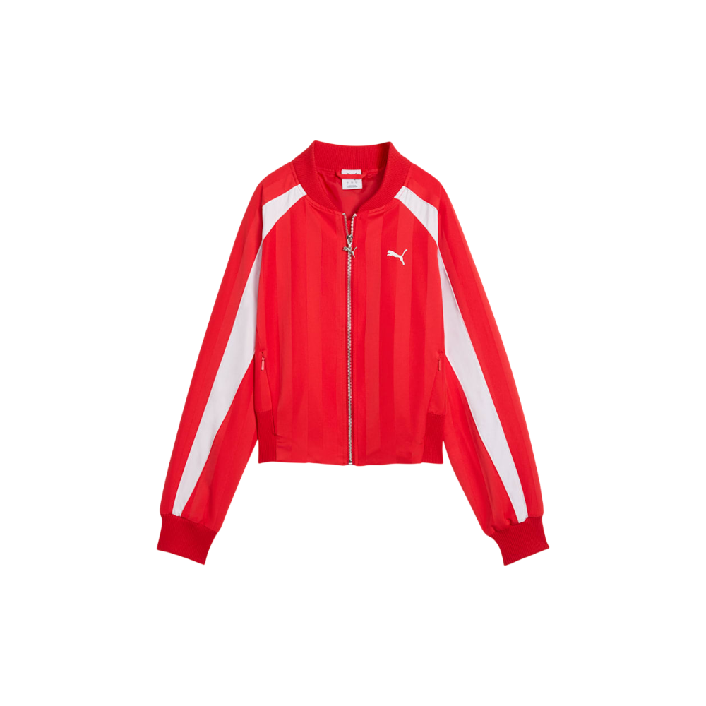 Model wearing Puma Archive Oversized Jacket