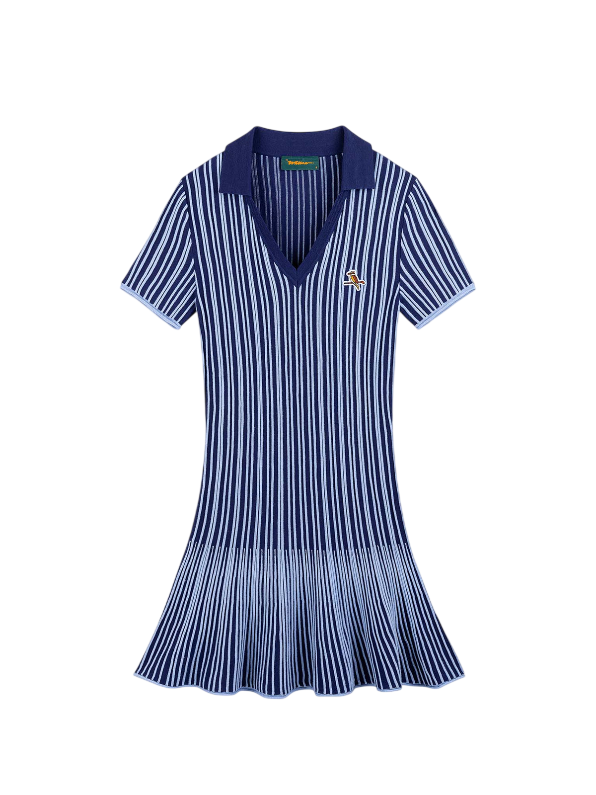 Model wearing Walker Golf Things Riviera Dress in Navy