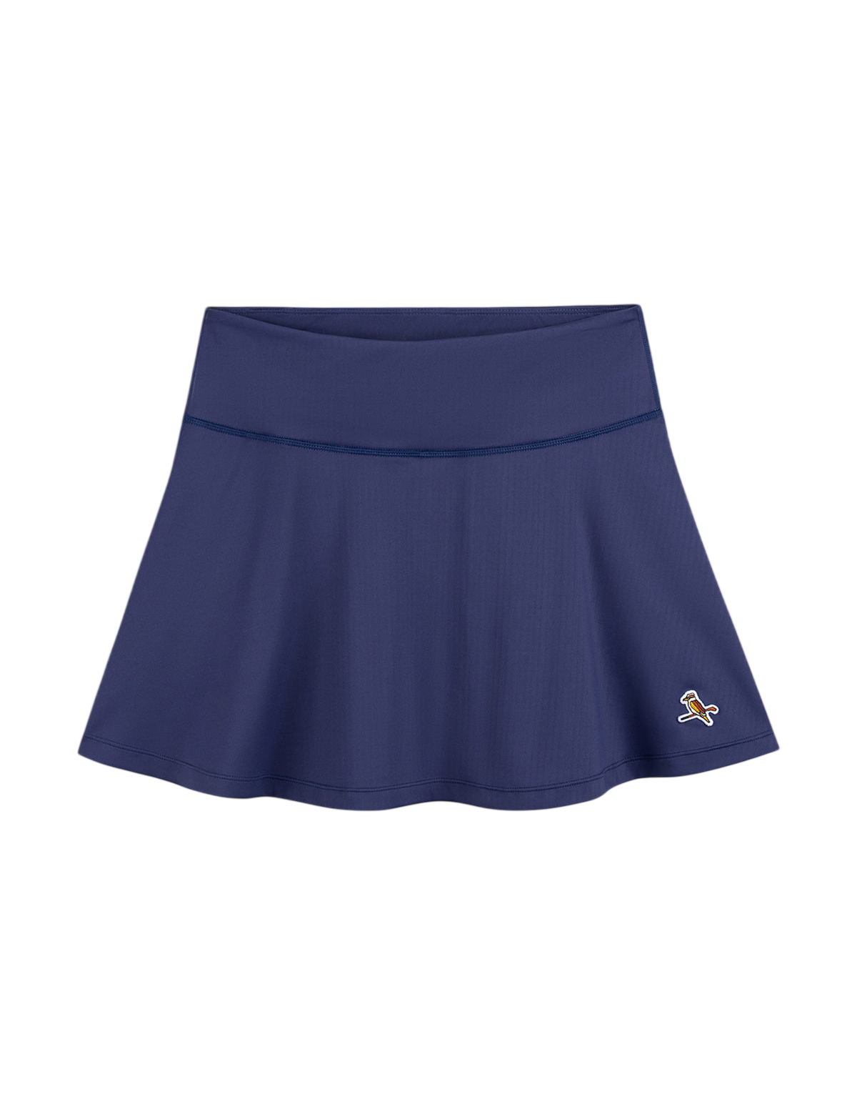 Model wearing Walker Golf Things Par-Tec Skort in Navy