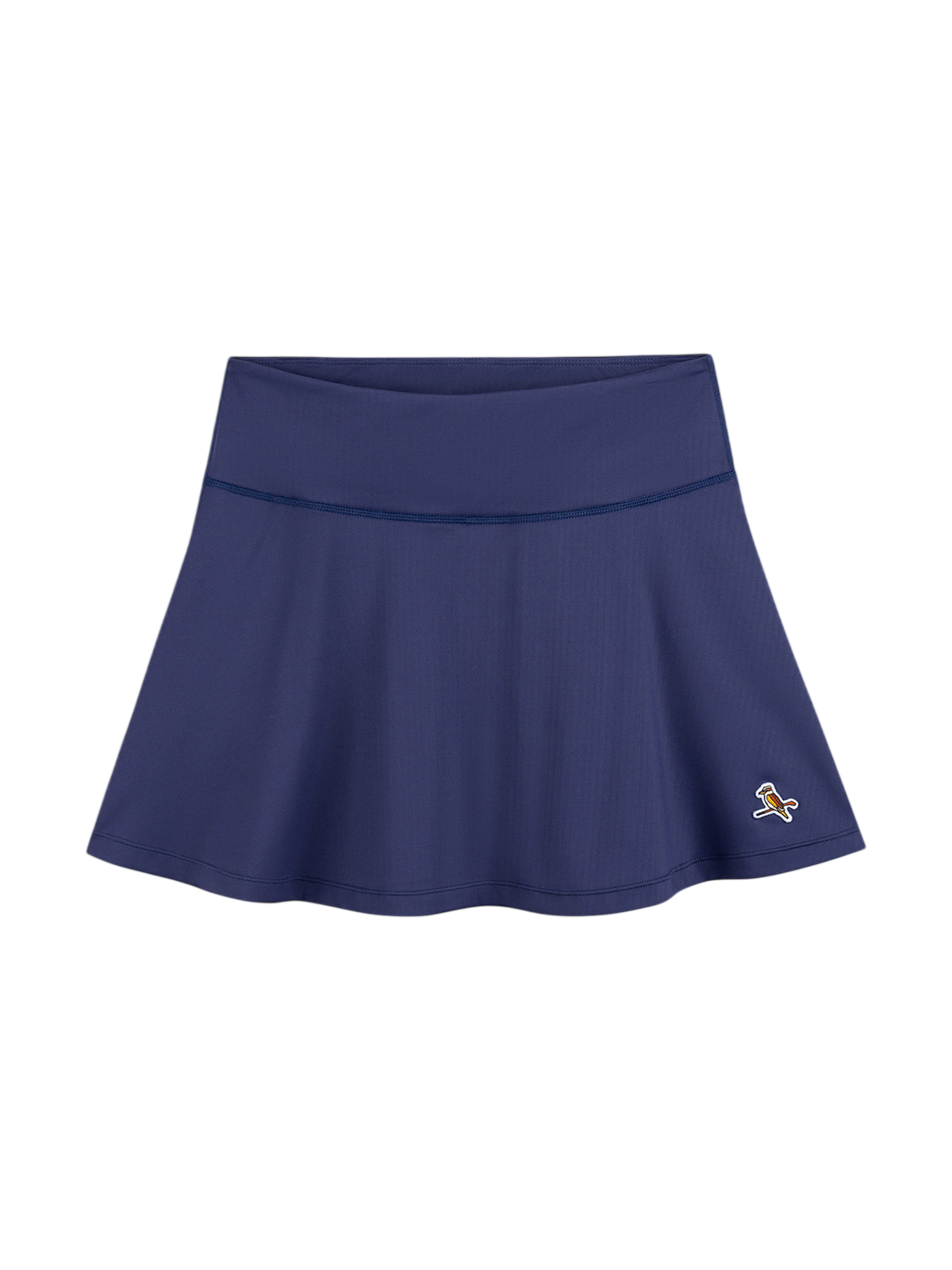 Model wearing Walker Golf Things Par-Tec Skort in Navy