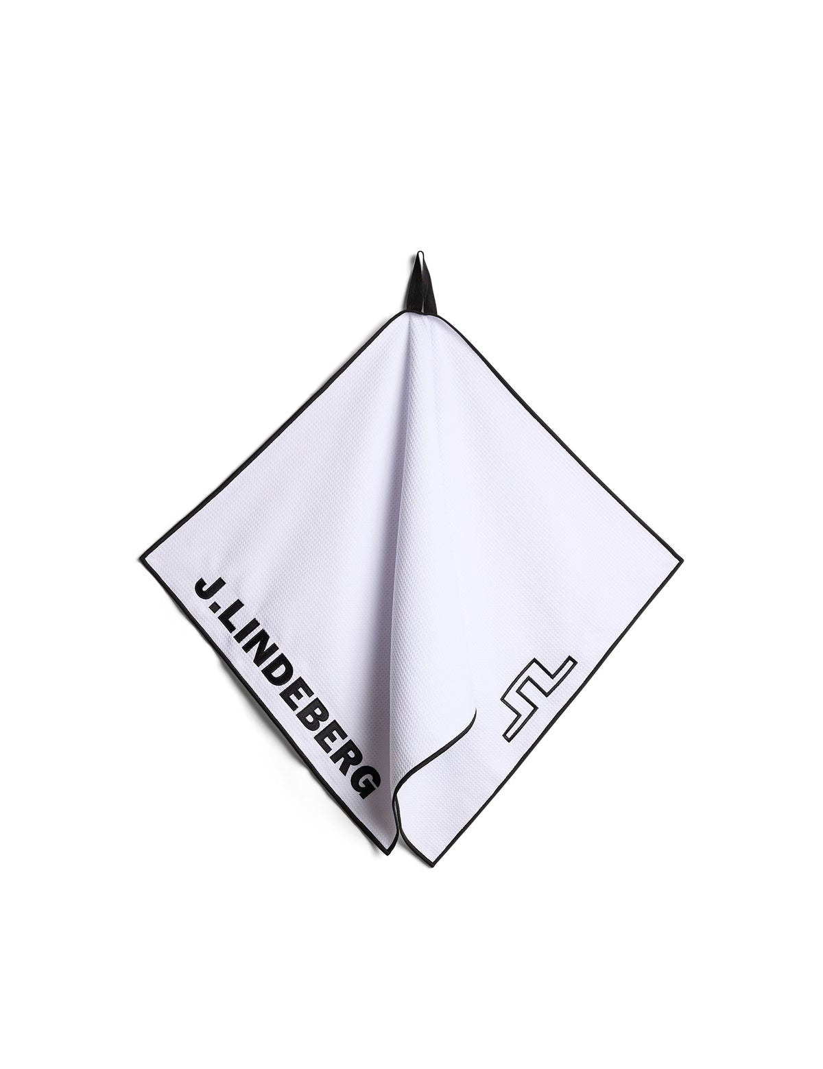 J.Lindeberg JL Golf Towel on a white background