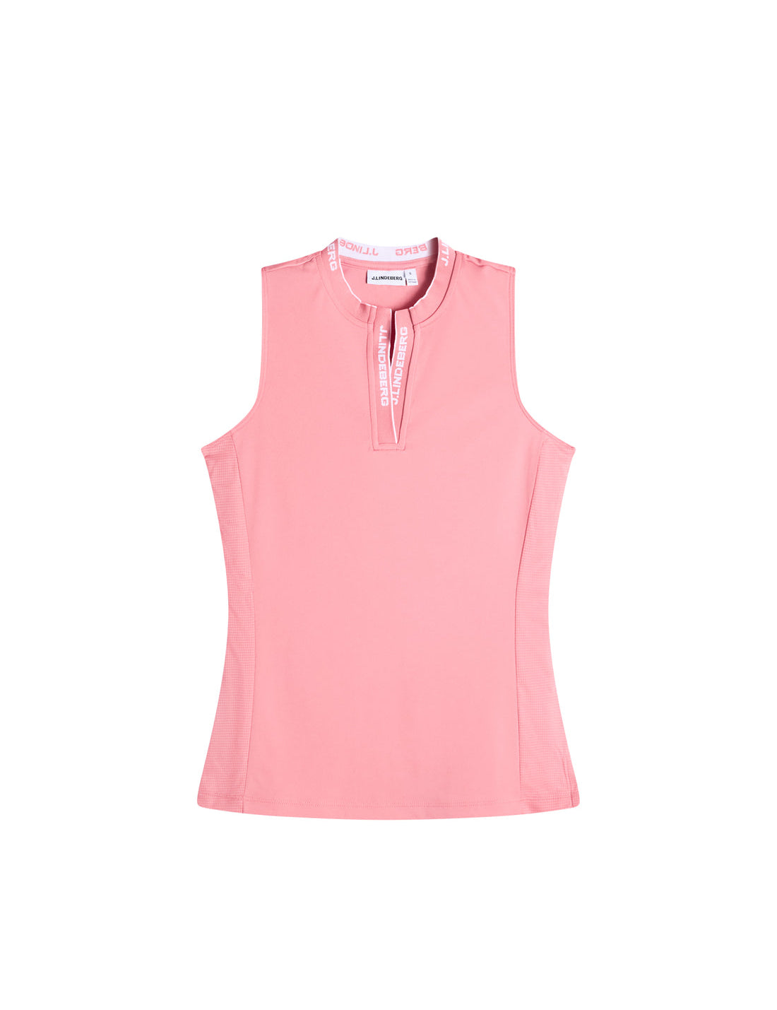 Model wearing J.Lindeberg Leya Sleeveless Top in grey