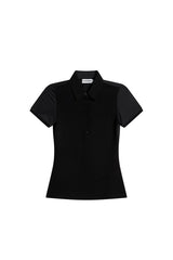 Kailey Hybrid Knit Polo Shirt