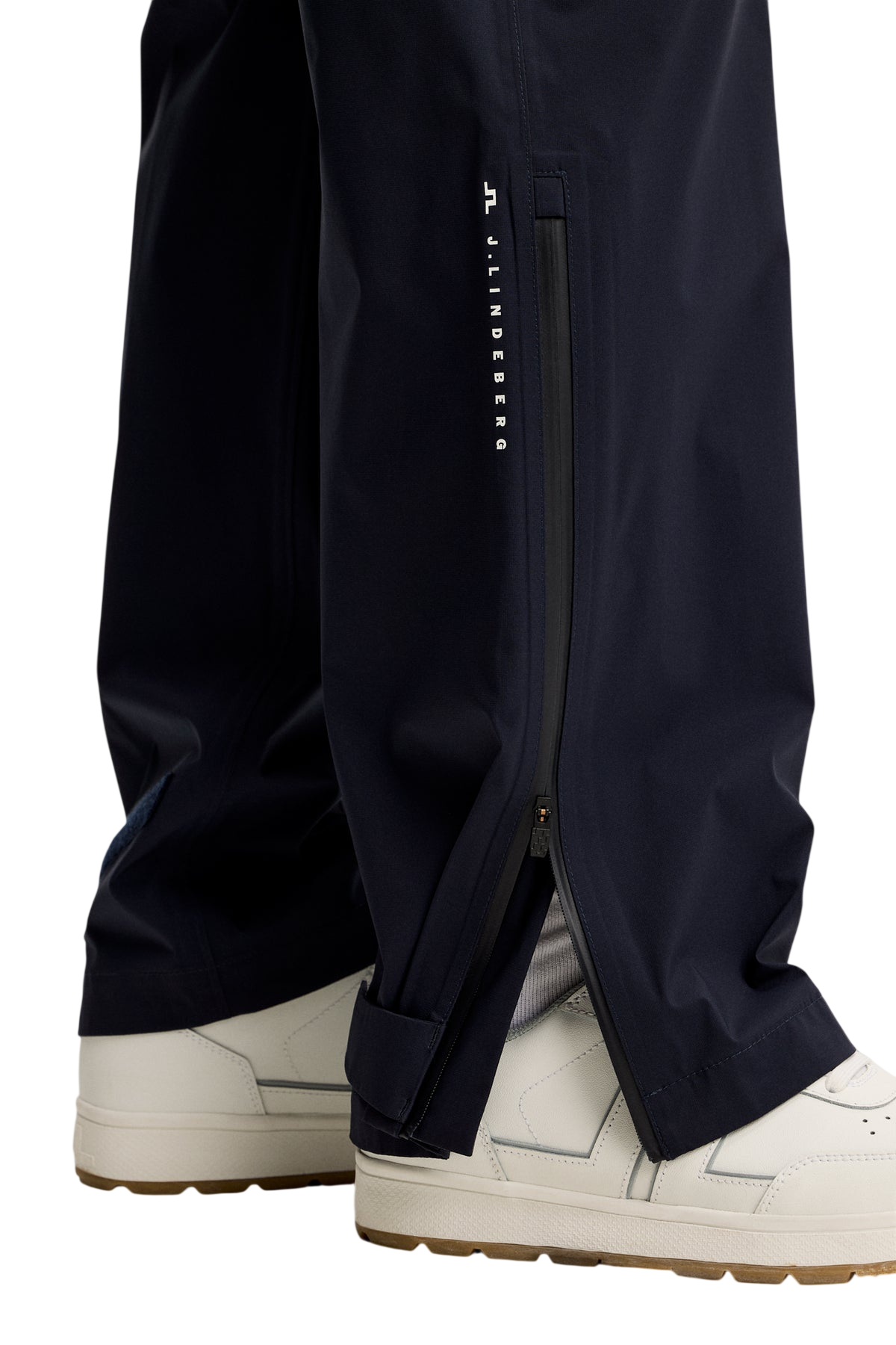 Model wearing J.Lindeberg Bryn Rain Pants