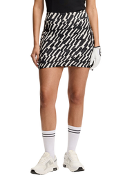 Model wearing J.Lindeberg Amy Print Skirt