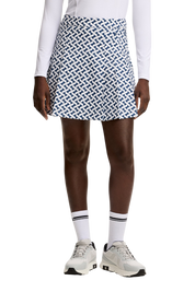 Model wearing J.Lindeberg Alesia Print Skirt