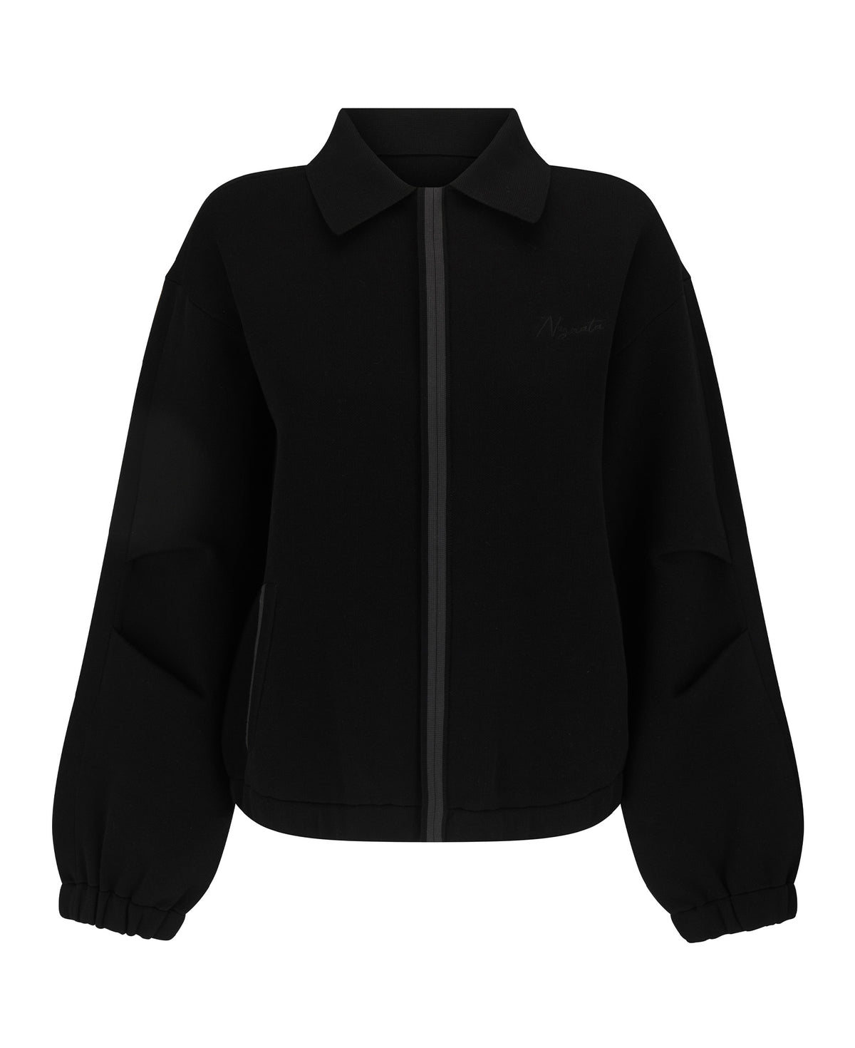 Nagnata Joni Jacket in black on a white background
