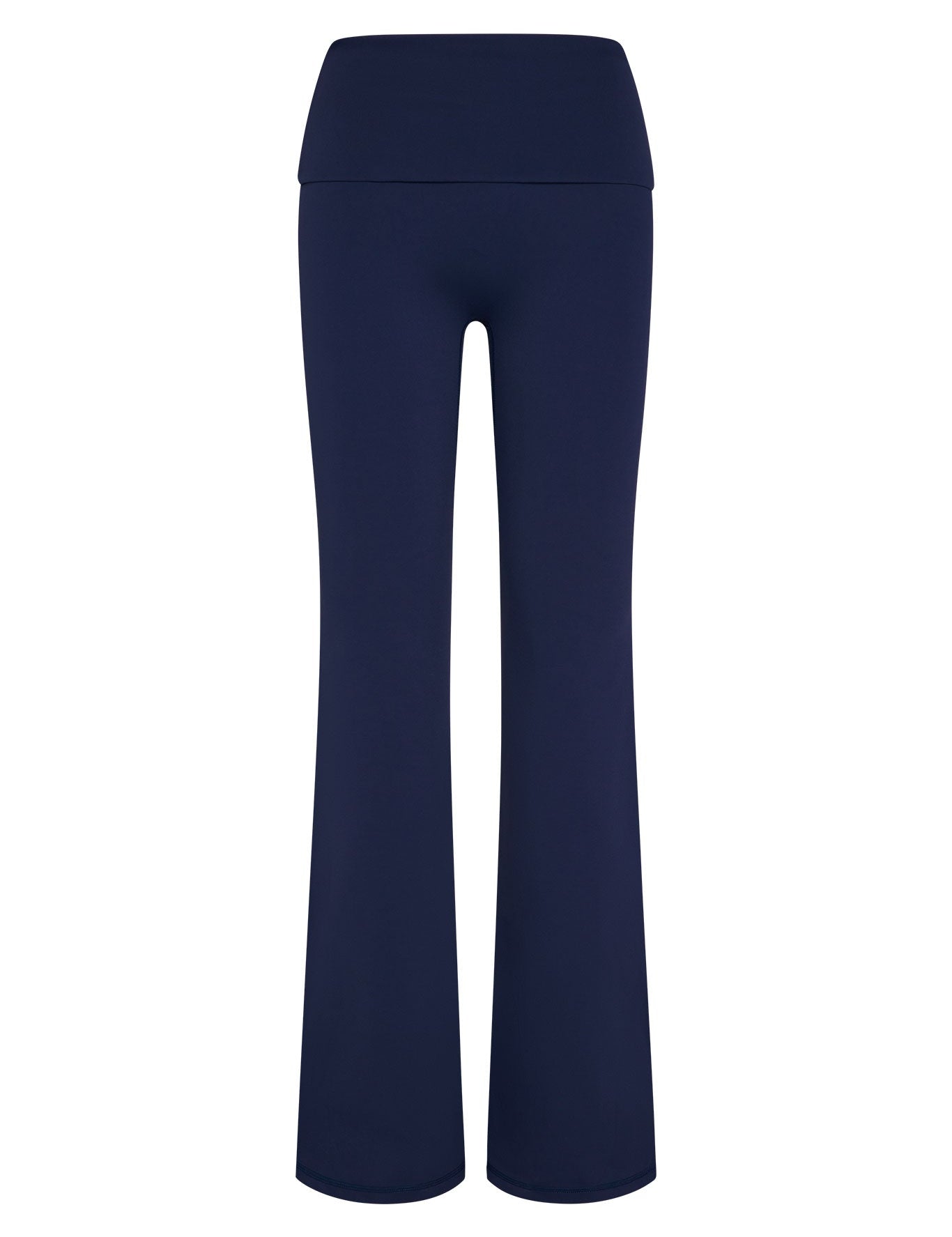 Navy blue pants on a white background
