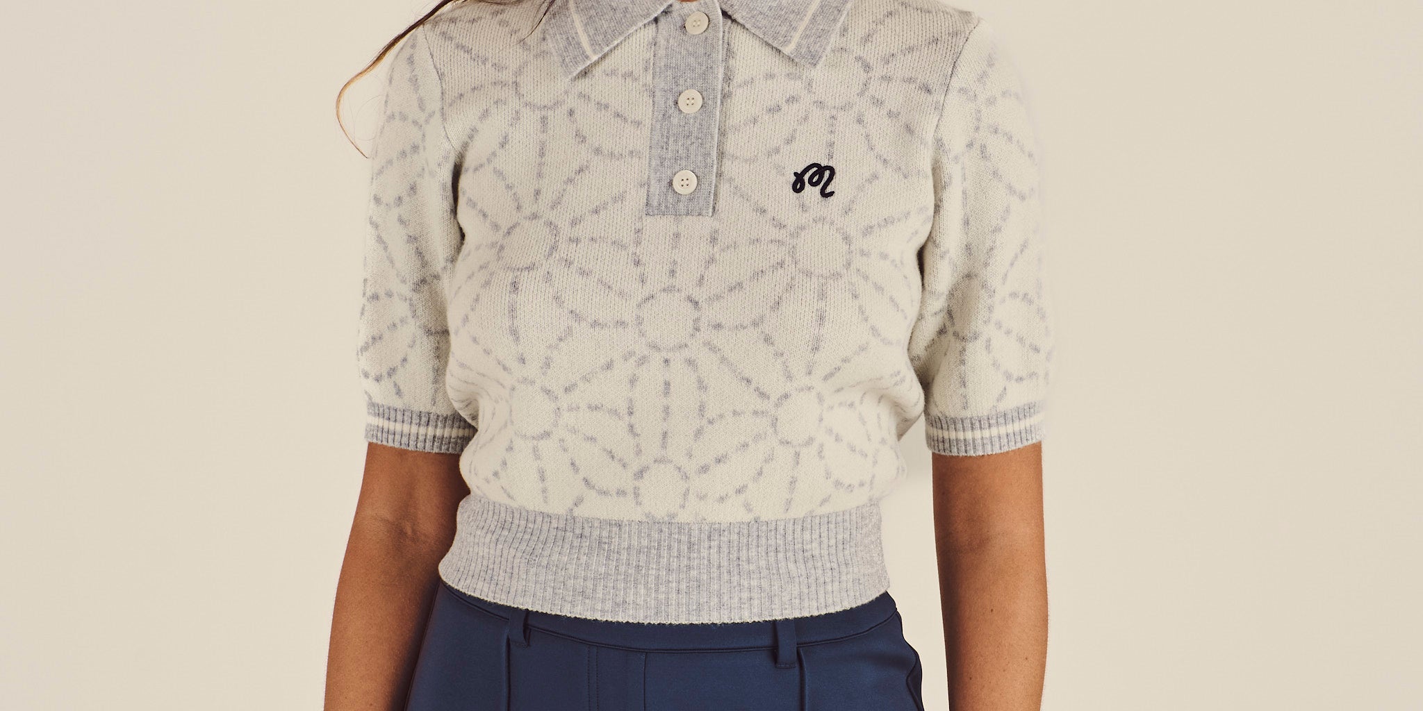 Malbon Mikayla Sashiko Polo, golf polo.