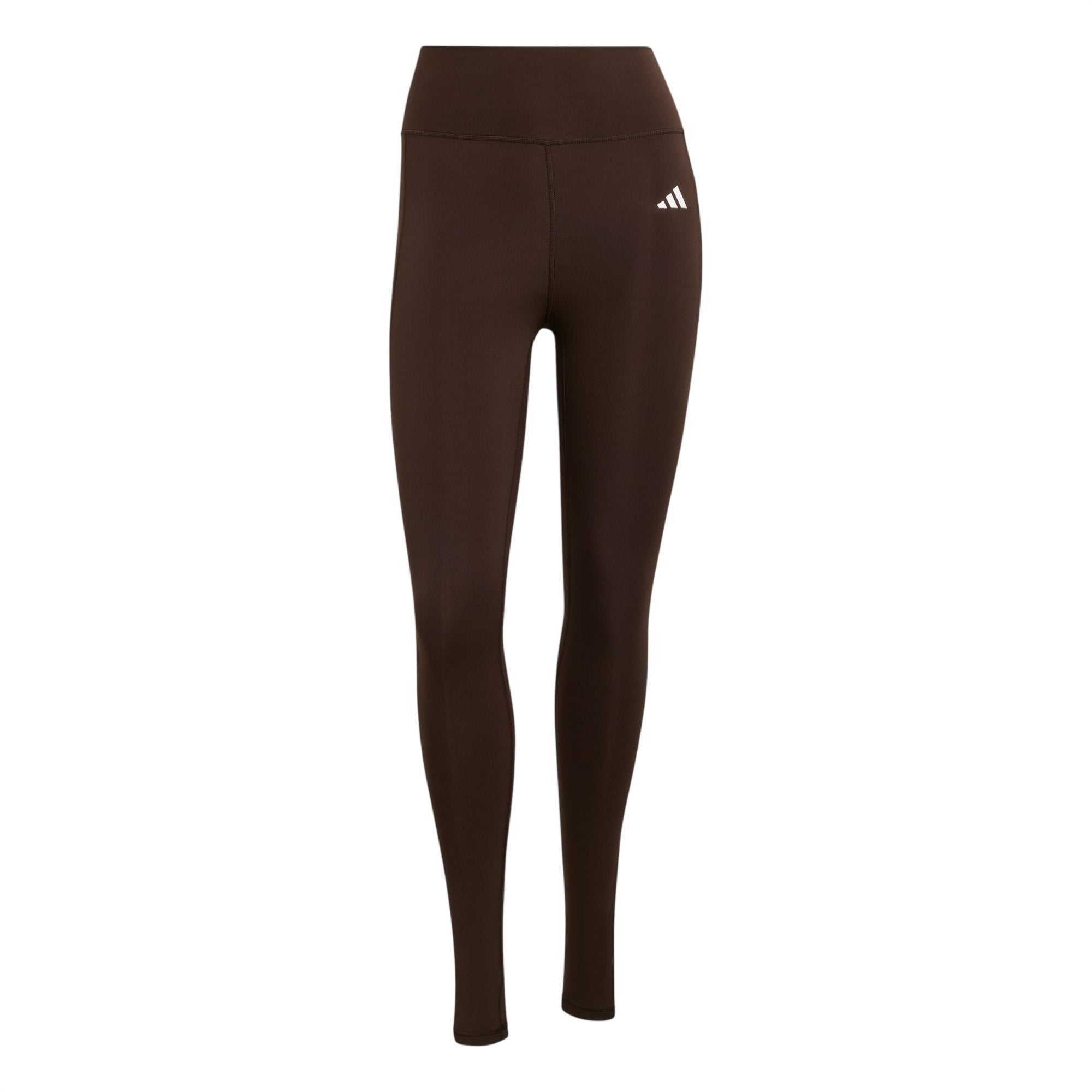adidas Optime Essentials Stash Pocket Full-Length Leggings product flat lay on a white background