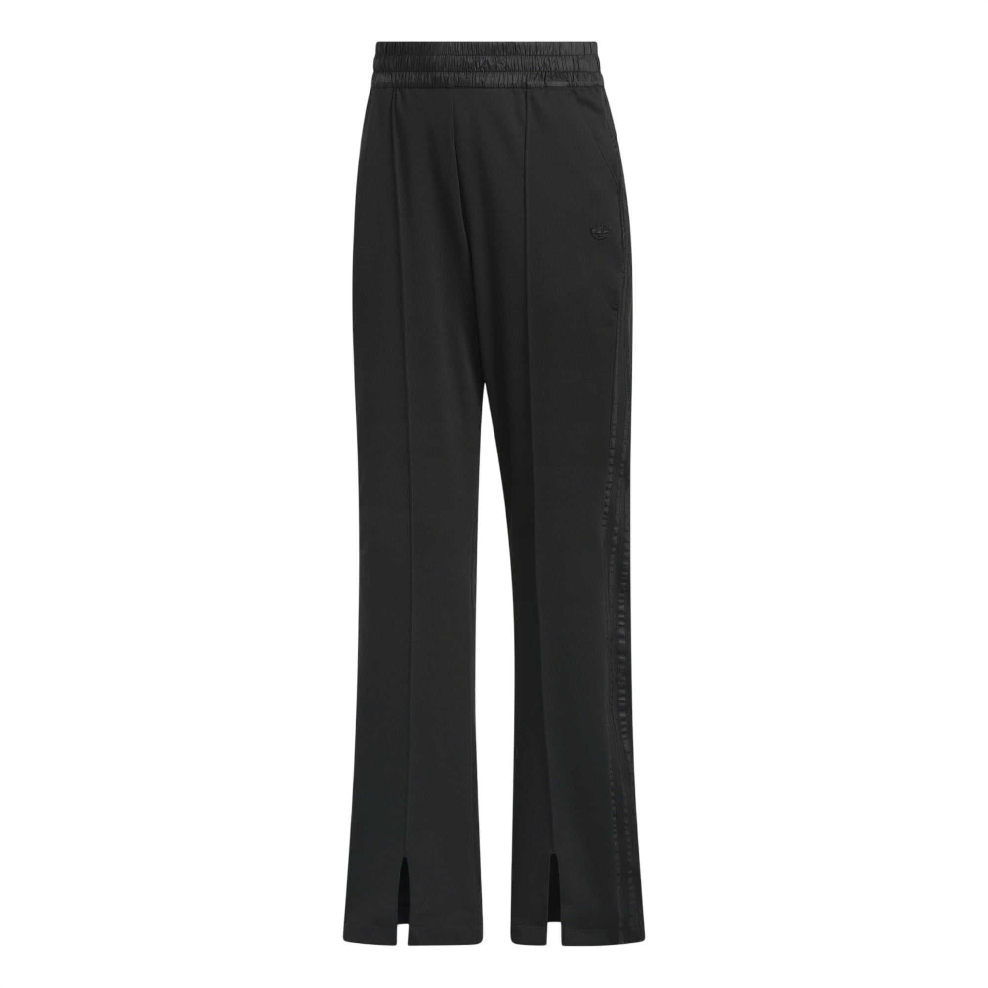 adidas Originals Pintuck Pant in black laid flat on a plain background.