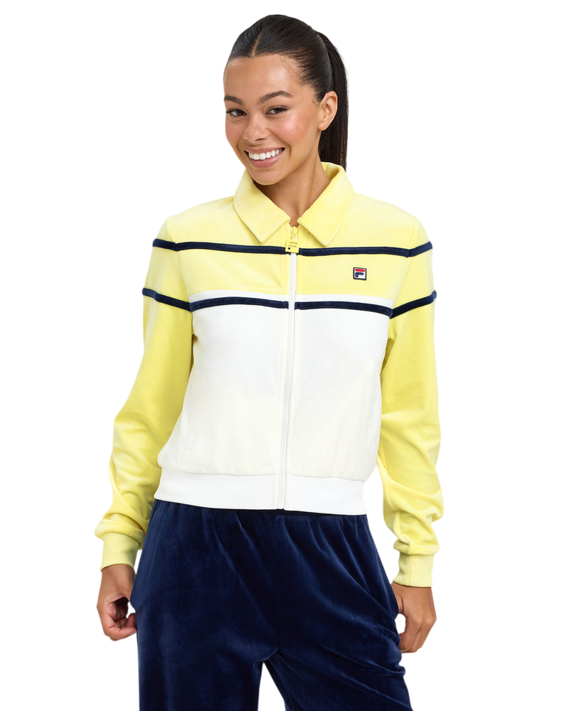 Model wearing FILA Giovana Jacket in black 3