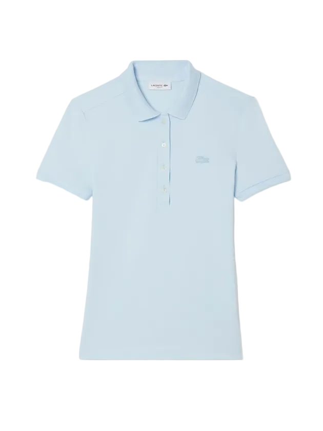 Light blue polo shirt on a white background