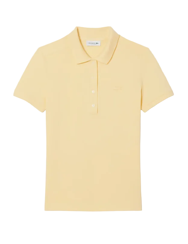 Yellow polo shirt on a white background
