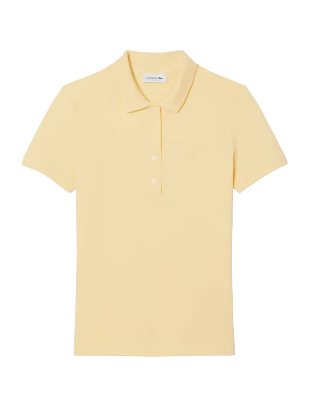 Yellow polo shirt on a white background