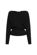 Wool Mohair Boat Neck Sweater