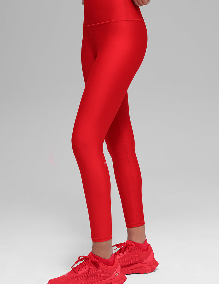 8 High-Waist Airlift Legging in black cherry