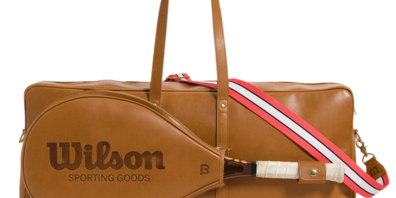 Wilson Showman Leather Tennis Bag on a white background