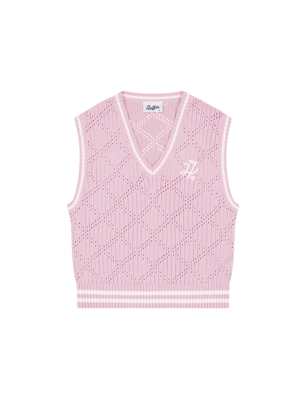 Diamond Crop Vest Petal | Love Birdie