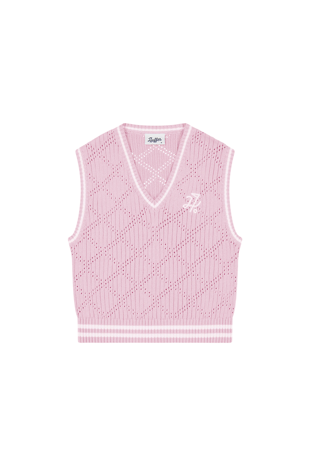 Diamond Crop Vest Petal | Love Birdie