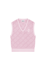 Diamond Crop Vest Petal
