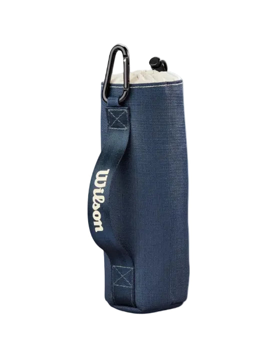 Blue sports bag with Wilson branding on a white background