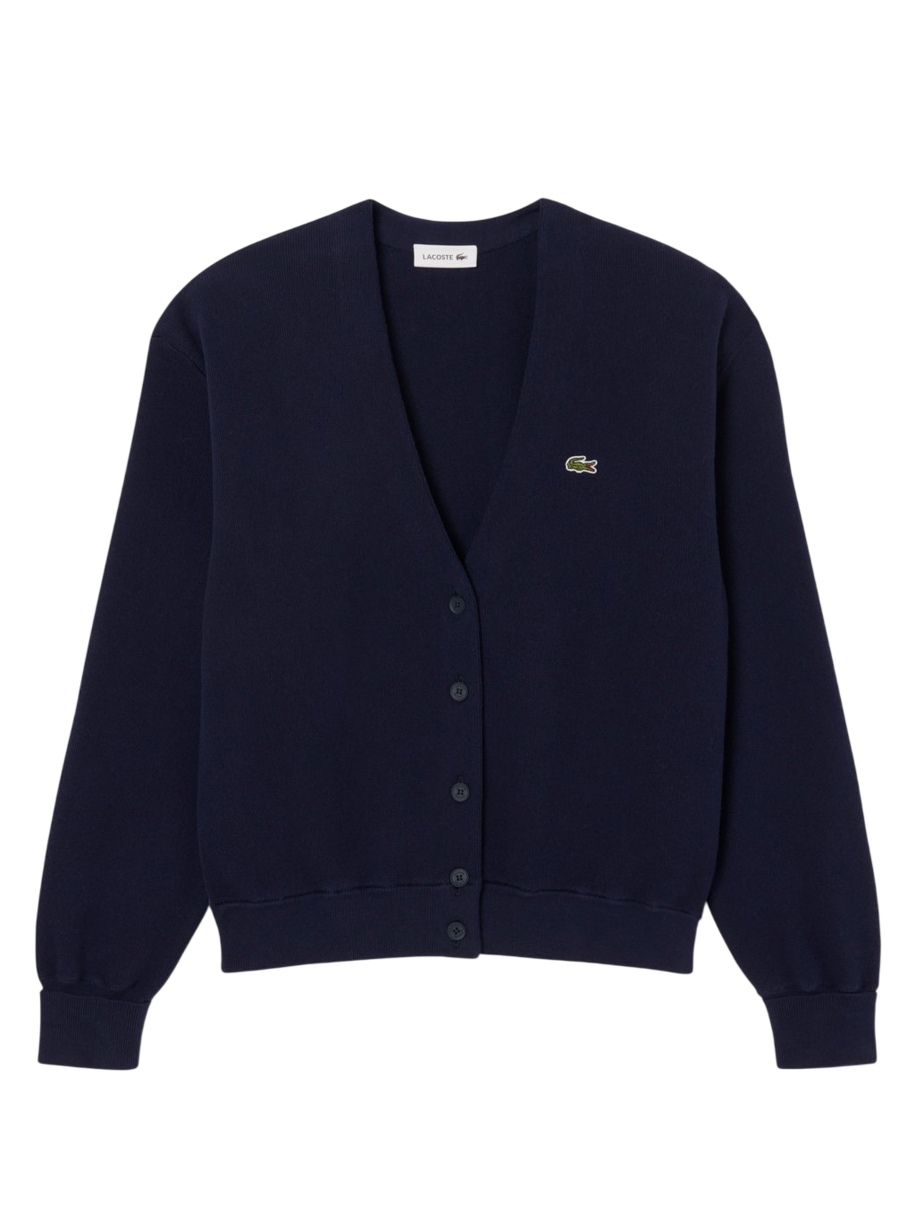 Lacoste Core Essentials Moss Stitch Knit on a white background