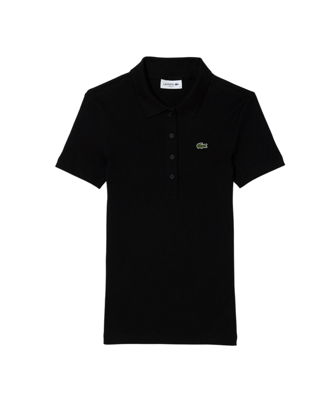 Lacoste 2x2 Rib Slim Fit Polo on a white background