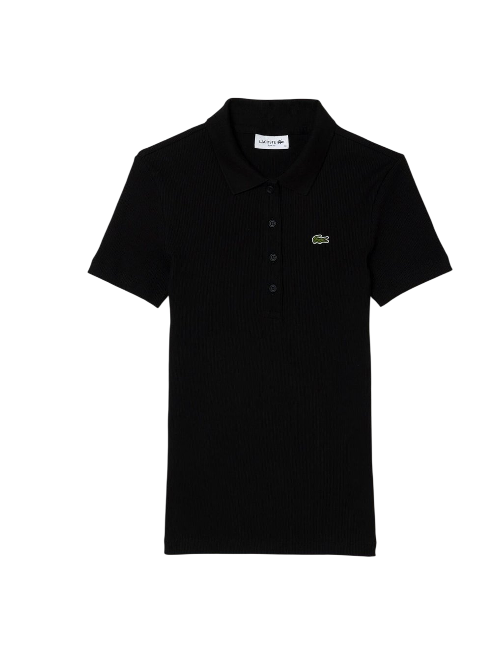 Lacoste 2x2 Rib Slim Fit Polo on a white background