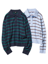 Smooth Cotton Polo Sweater