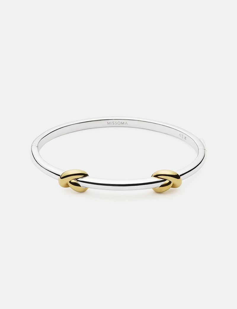 Lucy Williams Knot Hinged Bangle 