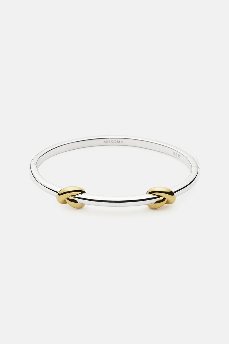 Lucy Williams Knot Hinged Bangle 