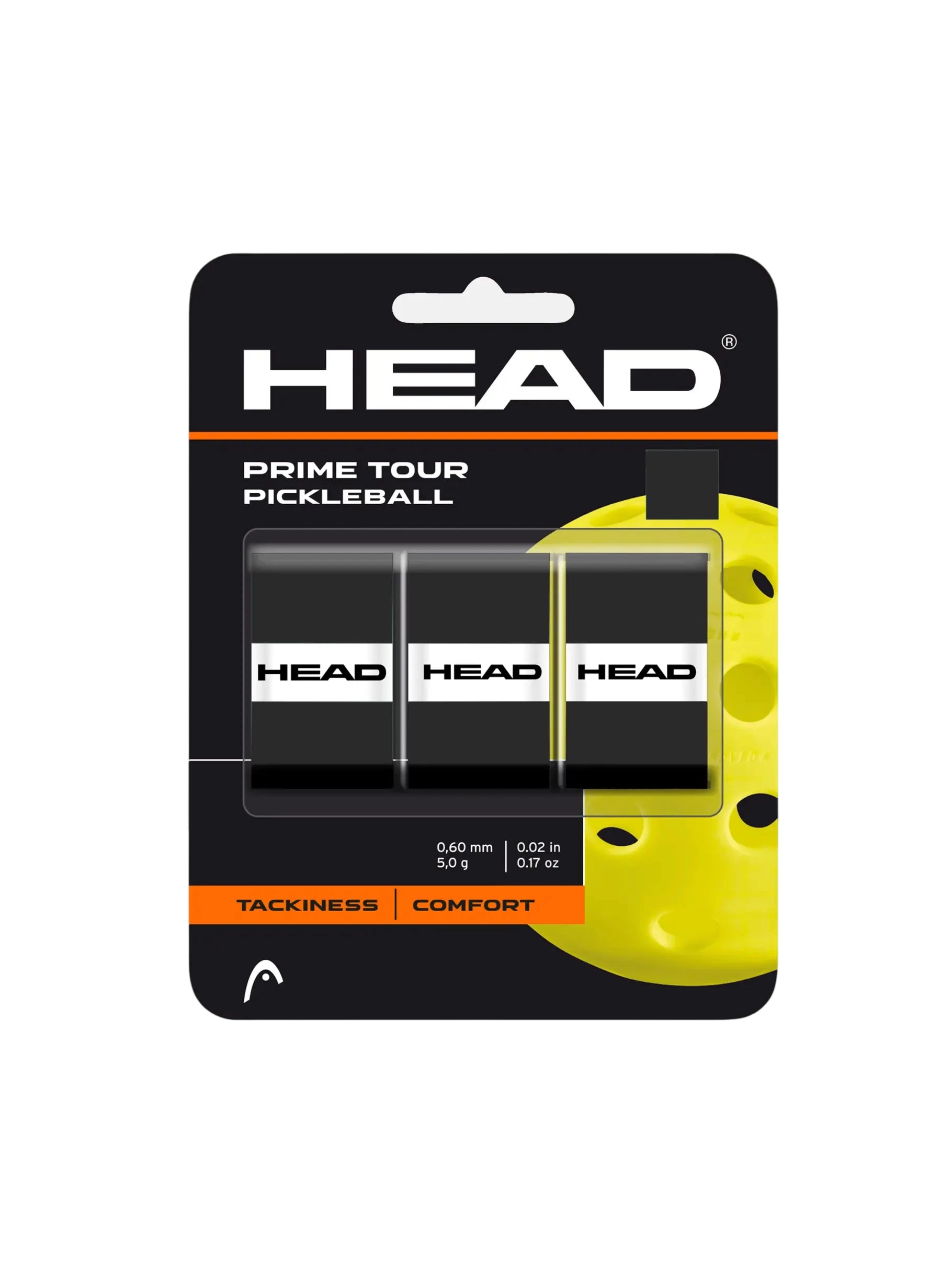 Prime Tour Pickleball Overgrip, front view on white background