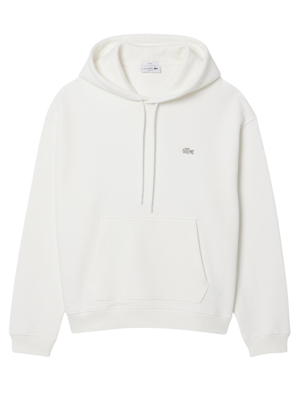 Lacoste Croc Signature Loose Fit Hoodie on a white background