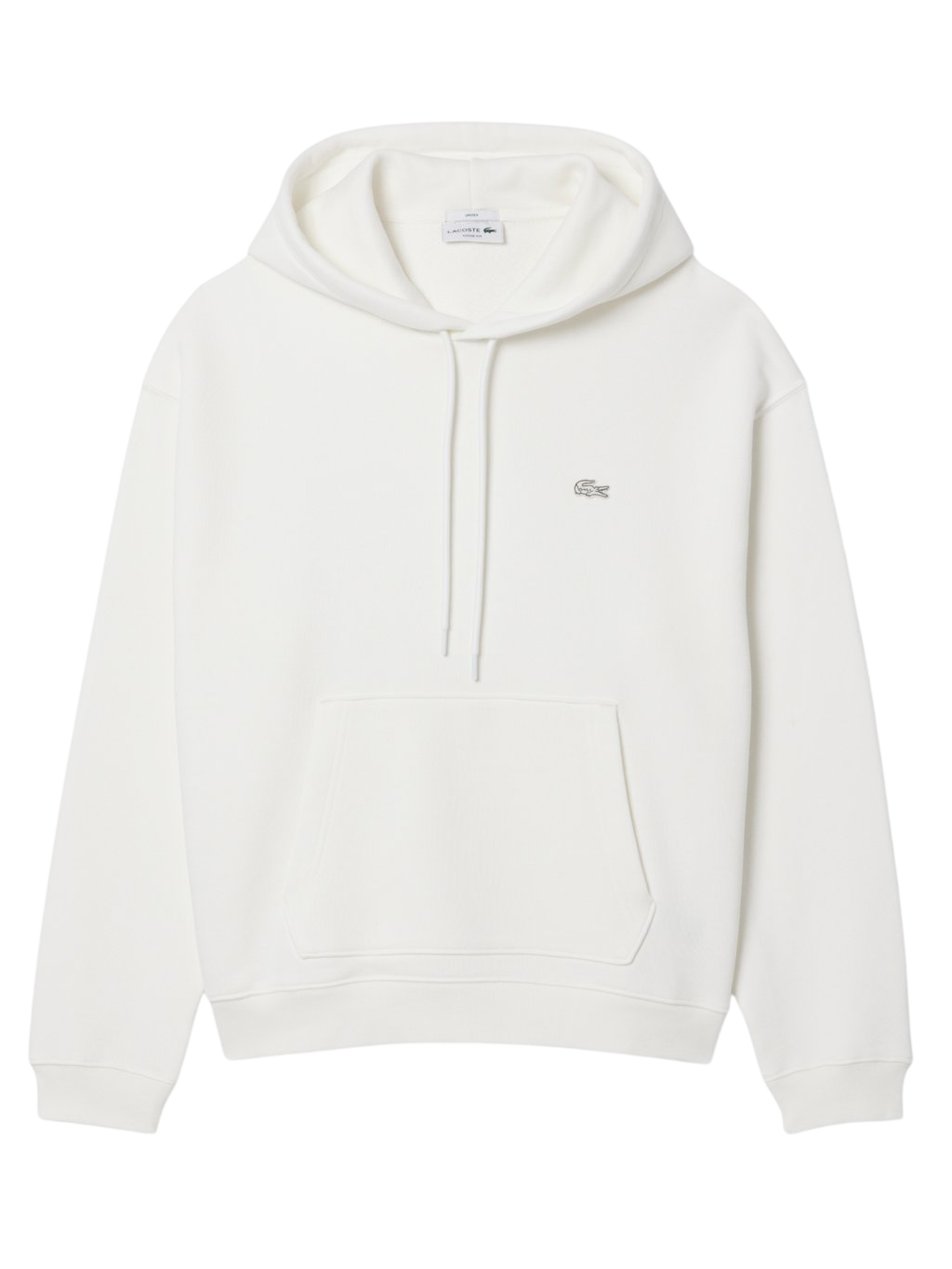 Lacoste Croc Signature Loose Fit Hoodie on a white background