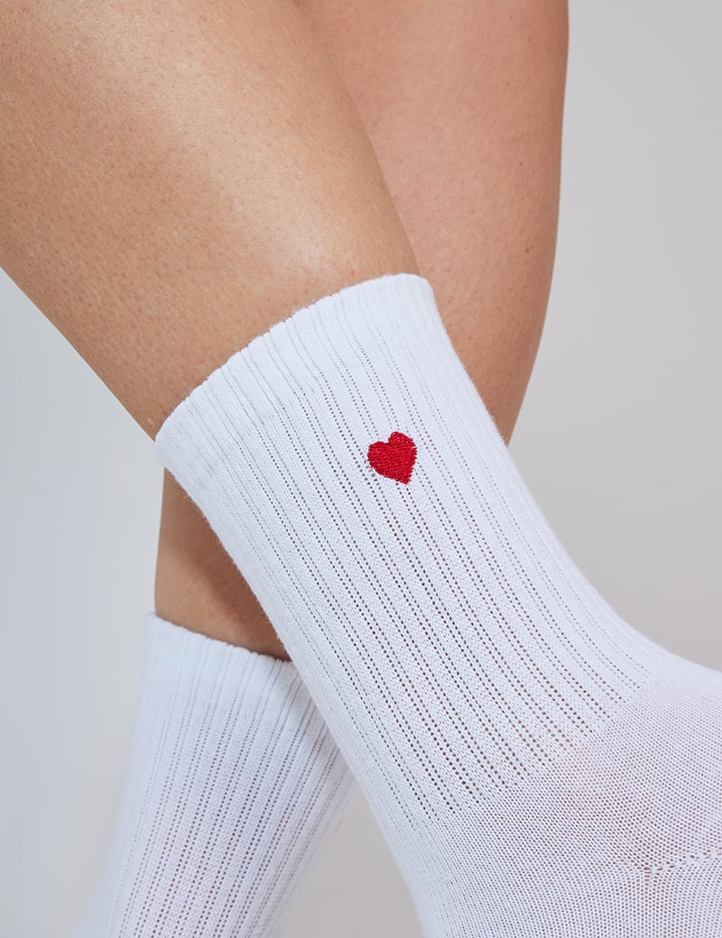 Stylerunner Icon Half Crew Sock laid flat on a white background