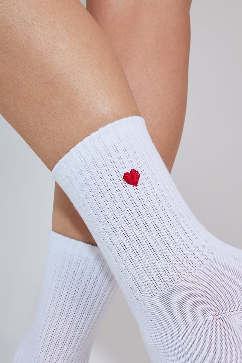 Stylerunner Icon Half Crew Sock laid flat on a white background