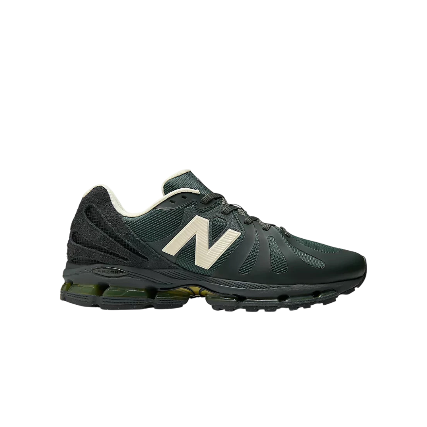 New Balance Stone Island x New Balance ABZORB 1890 in stone on a white background